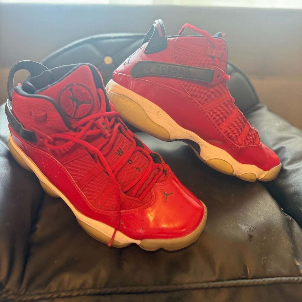 Air Jordan 6 Rings sz 10.5 Gym Red' Basketball Sneakers